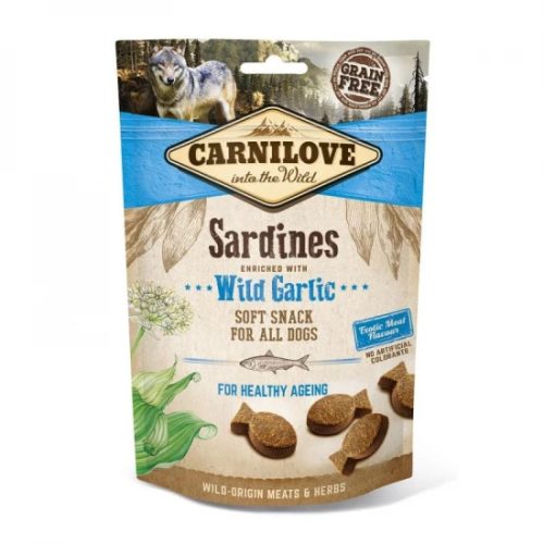 Carnilove Dog Semi Moist Snack Sardines with wild garlic - Szardínia medvehagymával