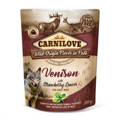   Carnilove Dog tasakos Paté Venison with Strawberry Leaves -  Szarvas eperlevéllel