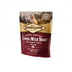   Carnilove Cat Adult Lamb & Wild Boar Sterilised- Bárány & vaddisznó Hússal