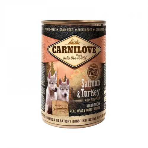CarniLove Puppy Salmon & Turkey Can-  Lazac és Pulyka Hússal Konzerv