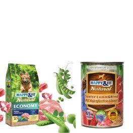   Csomagajánlat! Happy&Fit Economy száraz eledel és Natural konzerv