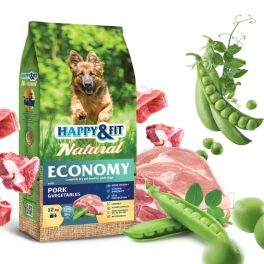  Happy&Fit Natural Economy Adult with Pork and Vegetables 12kg