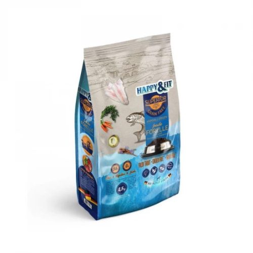 Happy&Fit Superior GF Hypo Friss  pisztránggal, halolajjal, glükozaminnal és kondroitinnel 2,5kg