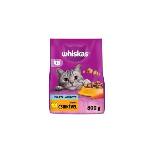 Whiskas szárazeledel sterile 800g